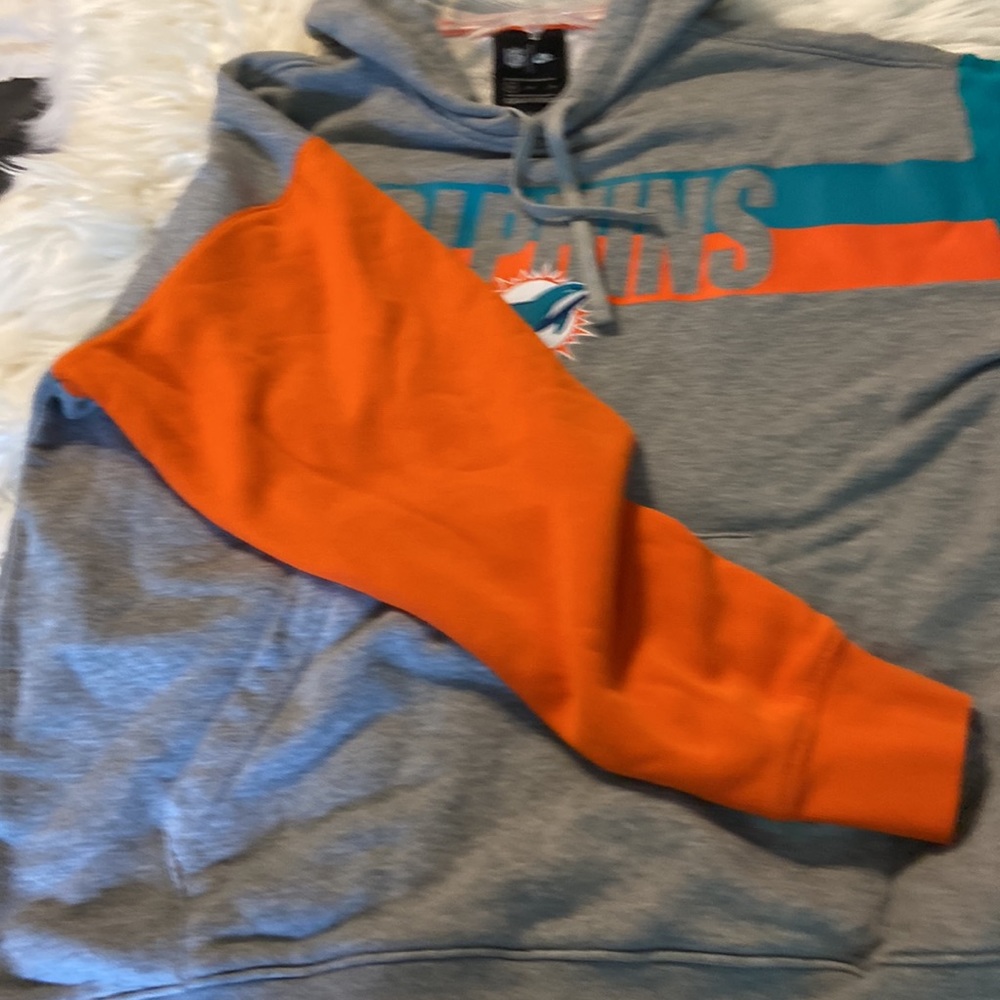 NFL Man Dolphins Hoodie size M excellent condition bust 46” long 26” - Picture 11 of 12